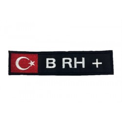 B RH (+) Pozitif Bayraklı Patches Arma Yama Peç B RH (+) Pozitif Bayraklı Patches Arma Yama Peç