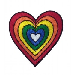 Kalp Gökkuşağı Patches Arma Yama 