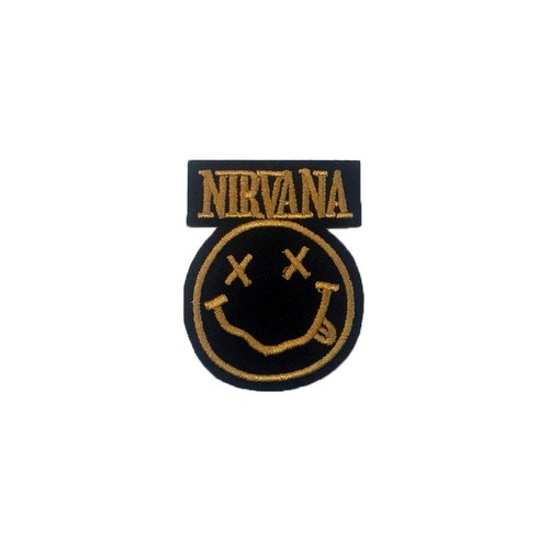 Nirvana Smiling Face Patches Arma Yama Peç 