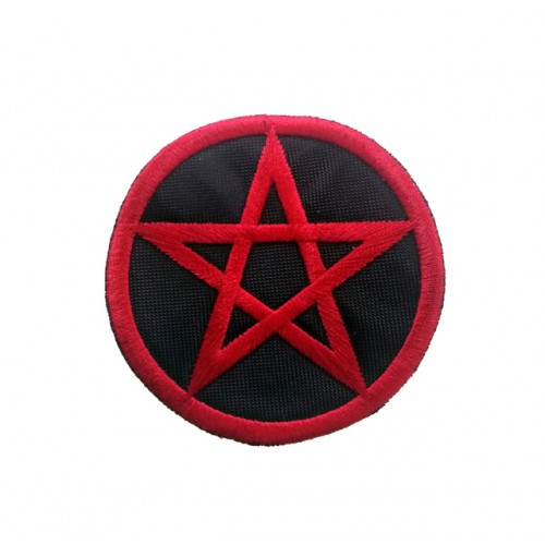 Pentagram Yıldızı Patches Arma Peç Kot Yaması 