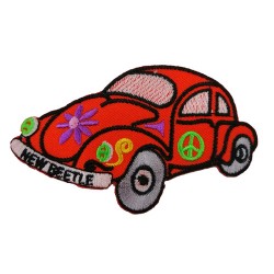 Vosvos Volkswagen New Beetle Turuncu Patches Arma Peç Kot Yaması