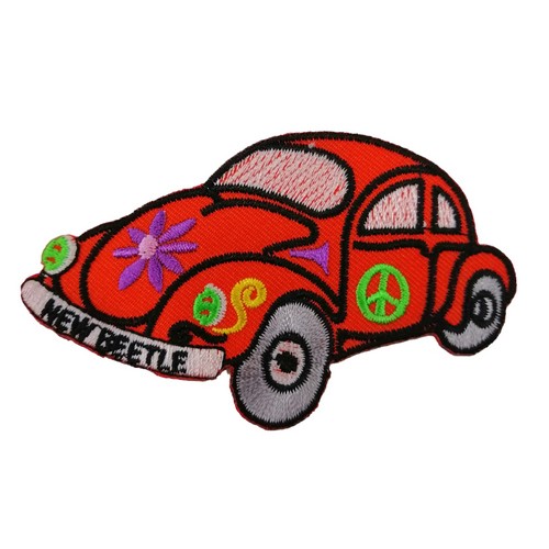 Vosvos Volkswagen New Beetle Turuncu Patches Arma Peç Kot Yaması